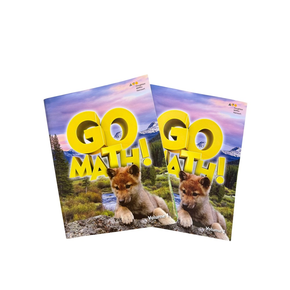 Go Math 1st Grade Student Edition Volume 1 & 2 Houghton Mifflin Harcourt NEW